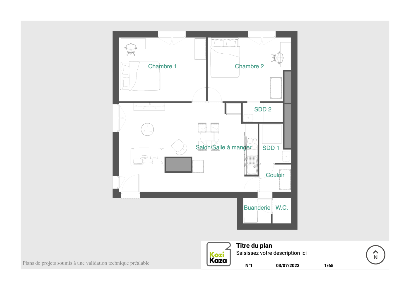 Colocation 2 chambres